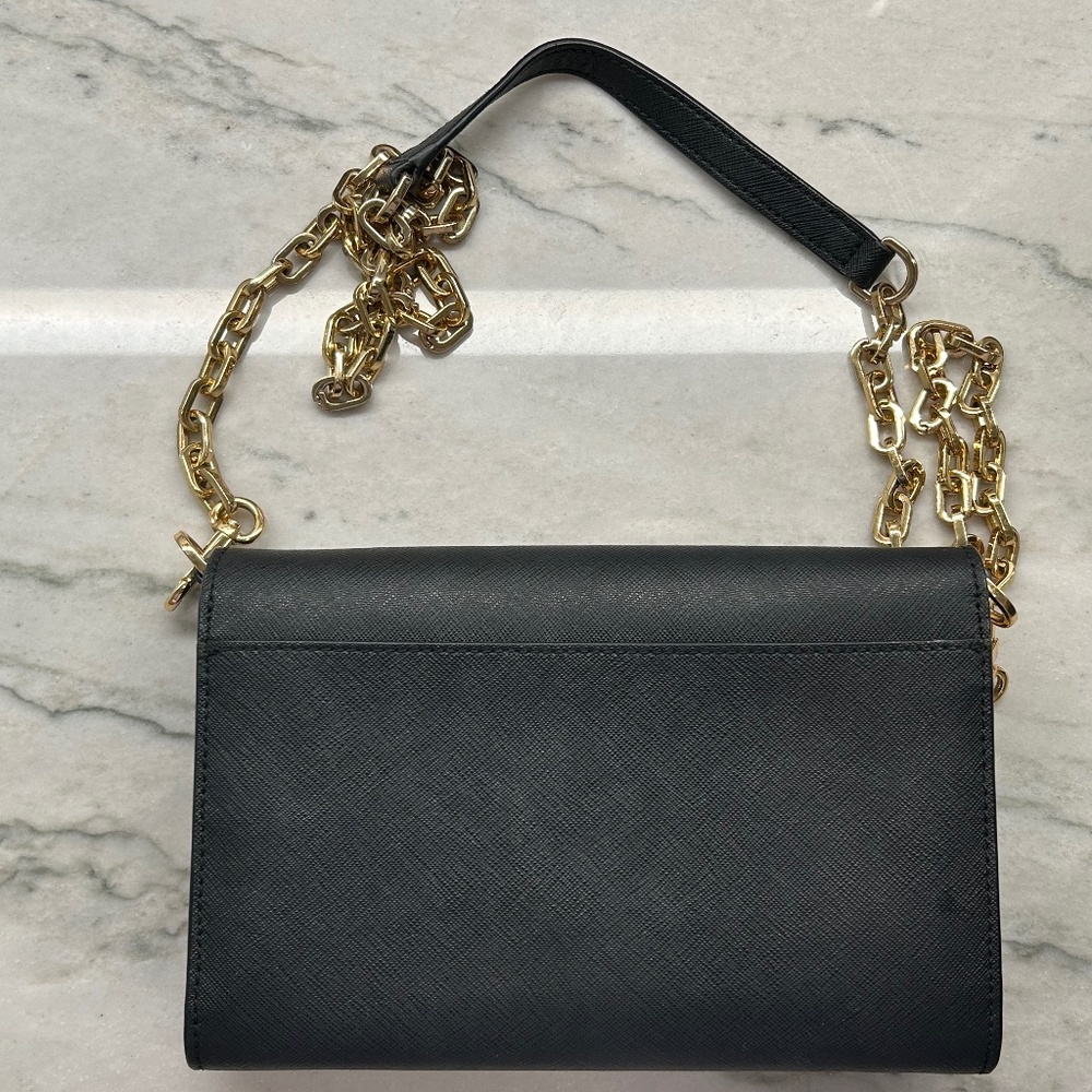 Tory Burch Black Crossbody Bag with Gold Chain - Picture 4 of 8